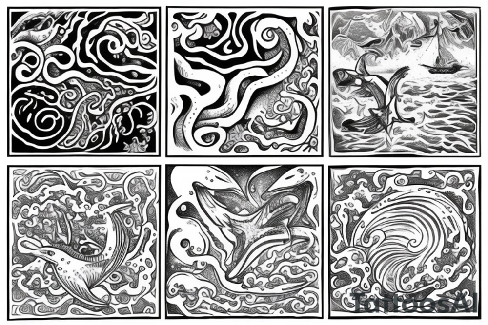 Ocean tattoo idea