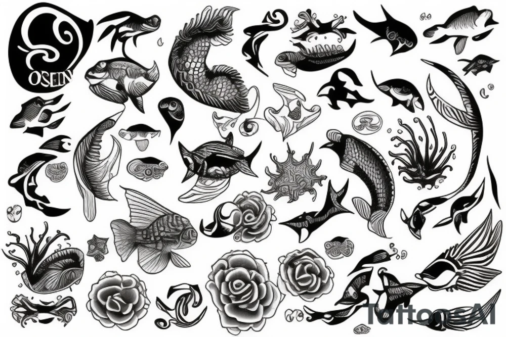 Ocean tattoo idea