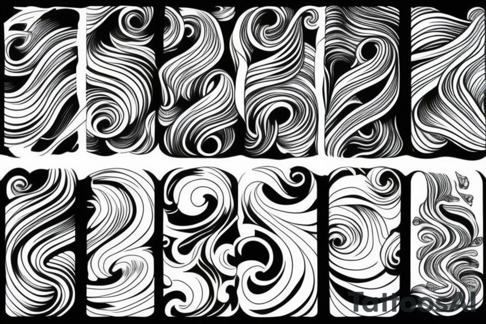 ocean wave tattoo idea