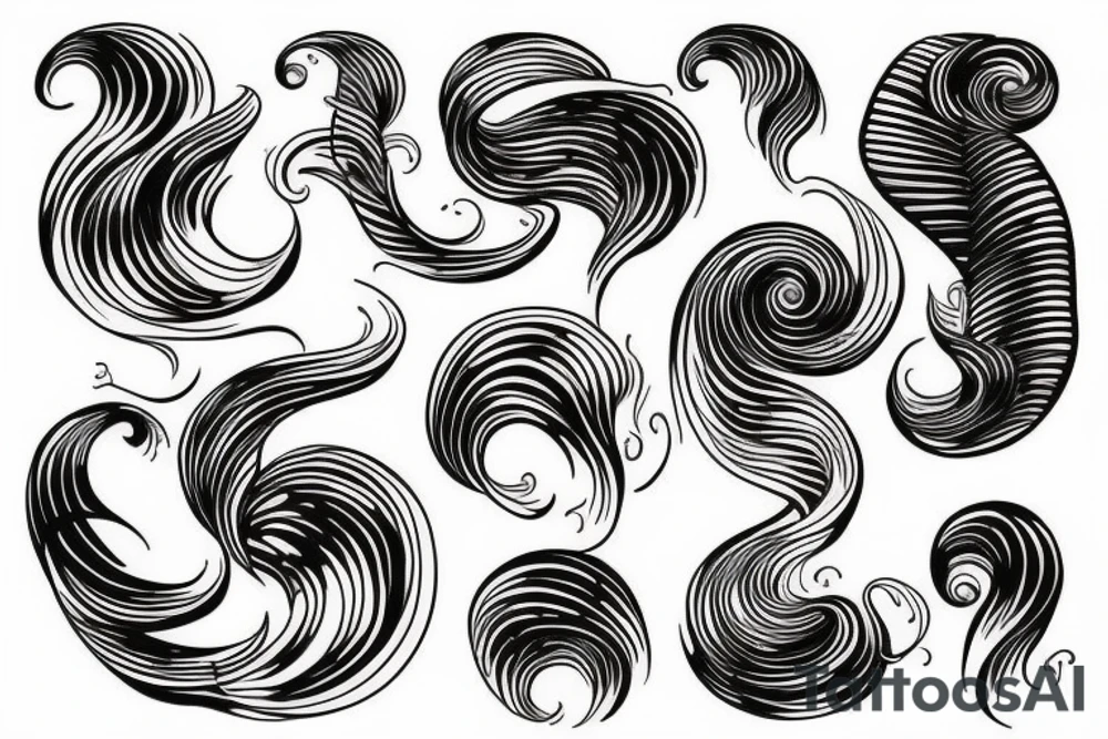 ocean wave tattoo idea