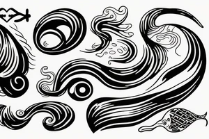 ocean wave tattoo idea