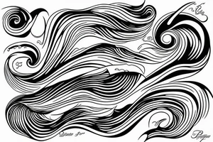 ocean wave tattoo idea