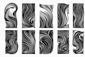 ocean wave small tattoo idea