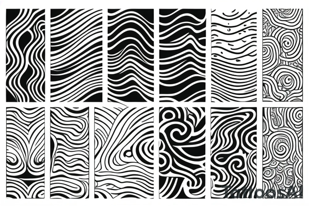 ocean wave small tattoo idea