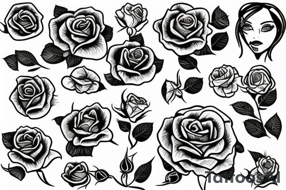 Rose tattoo idea