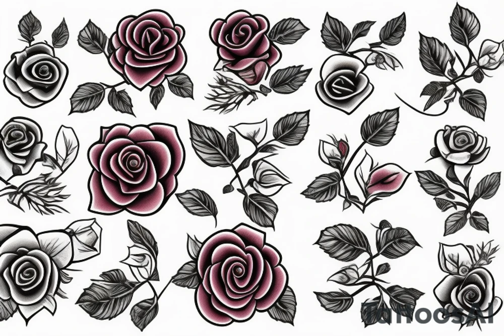Rose tattoo idea