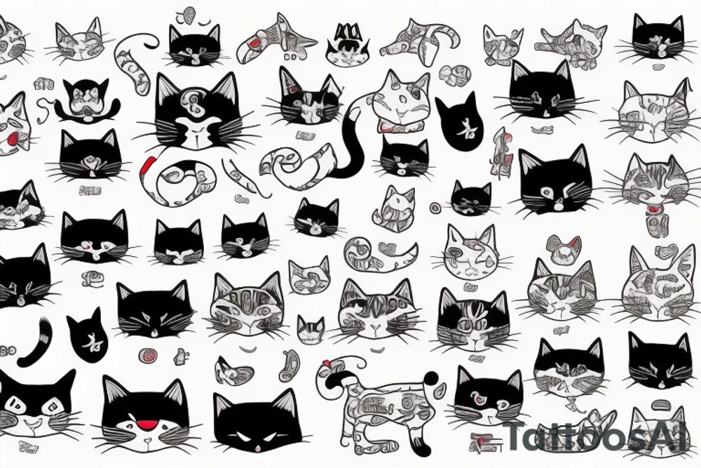Cats tattoo idea