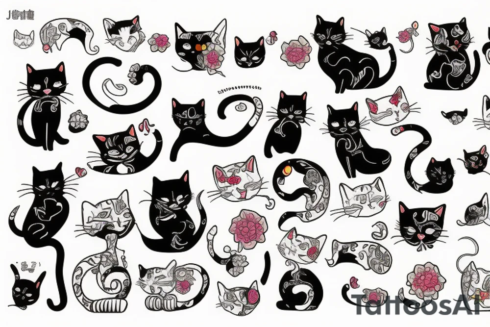 Cats tattoo idea