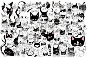Cats tattoo idea