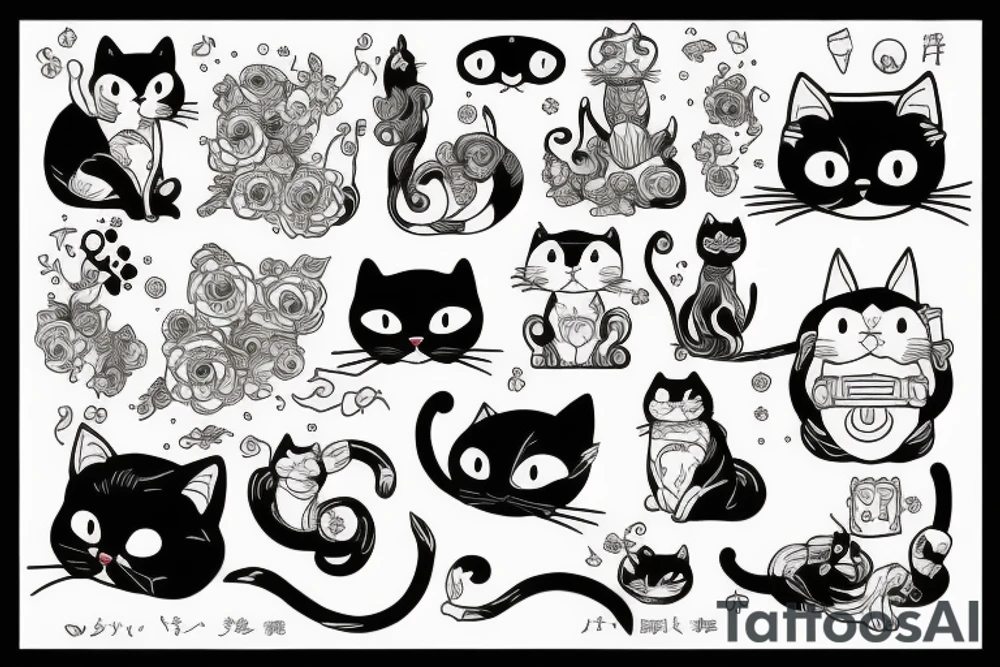 Cats tattoo idea