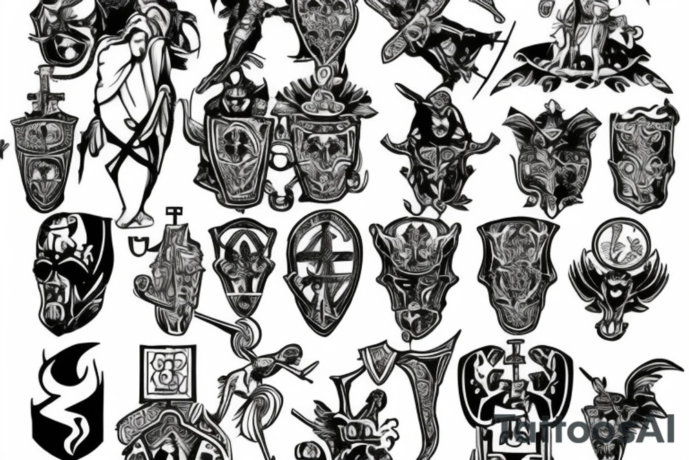 holy Crusader tattoo idea