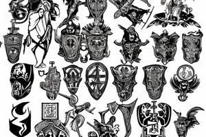 holy Crusader tattoo idea