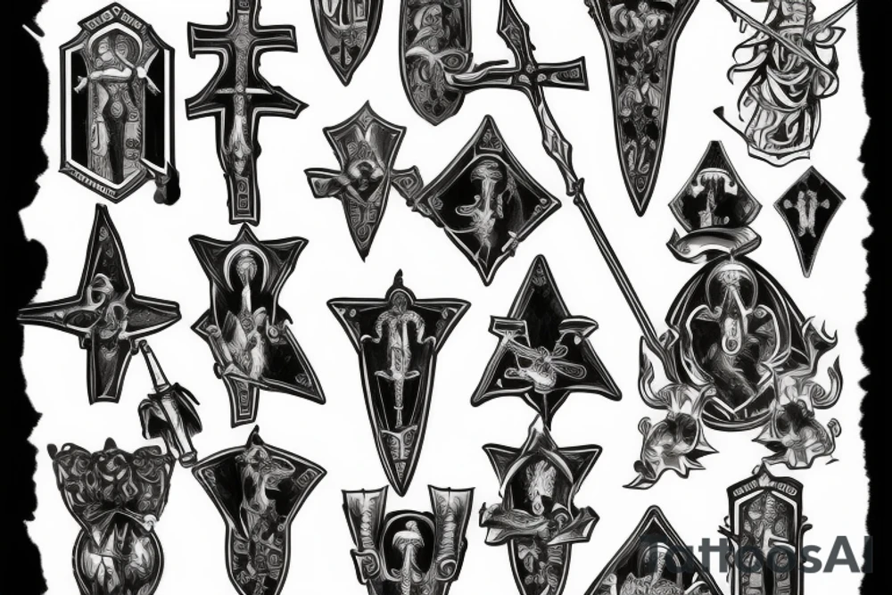 holy Crusader tattoo idea