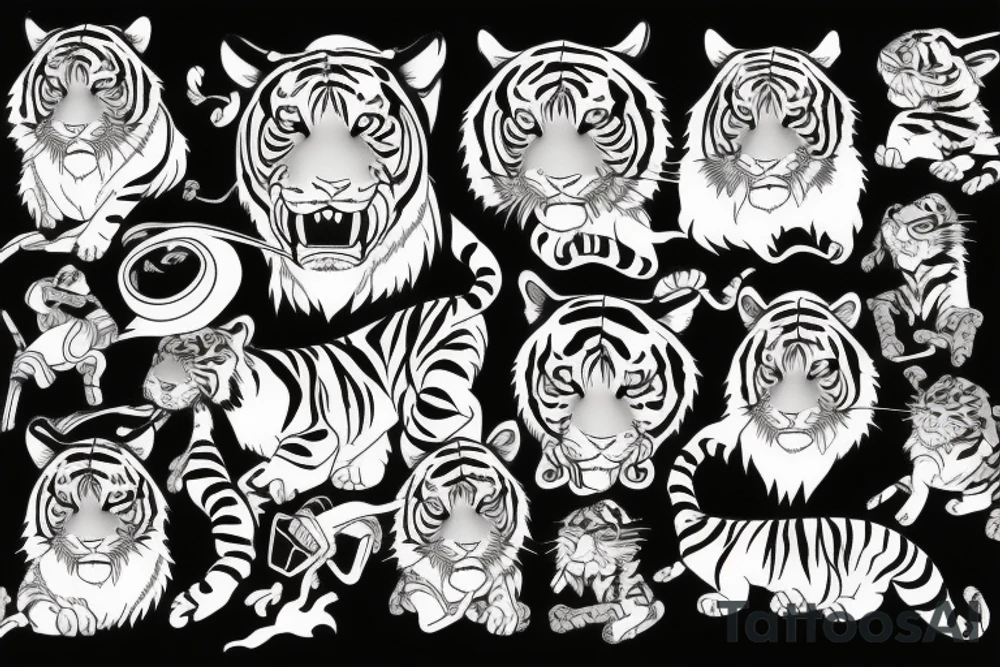 Tiger tattoo idea