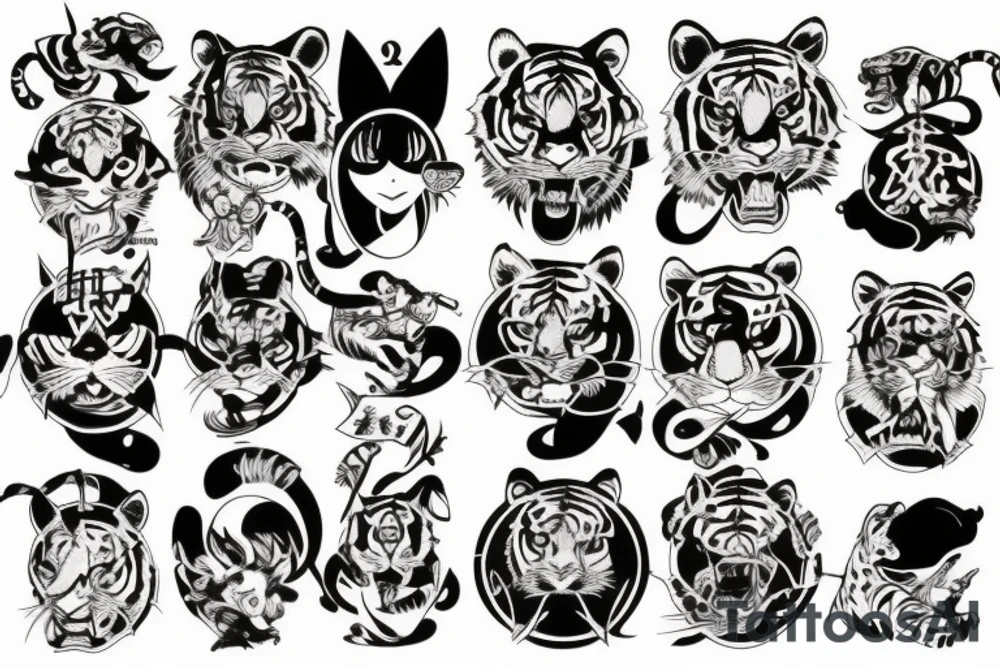 Tiger tattoo idea