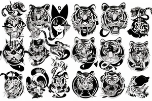 Tiger tattoo idea