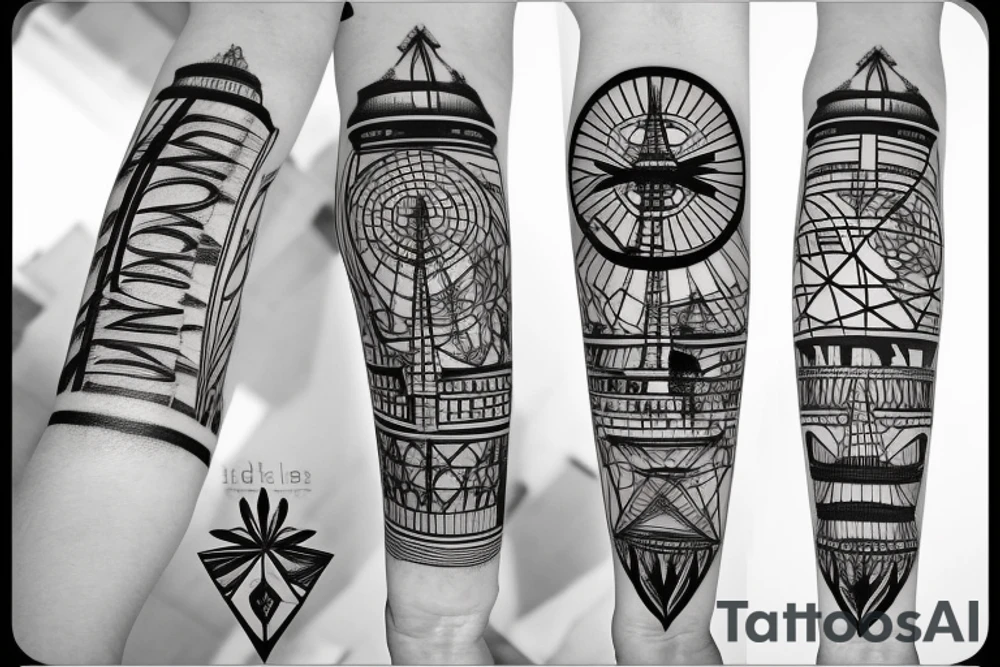 Eiffel Tower tattoo idea