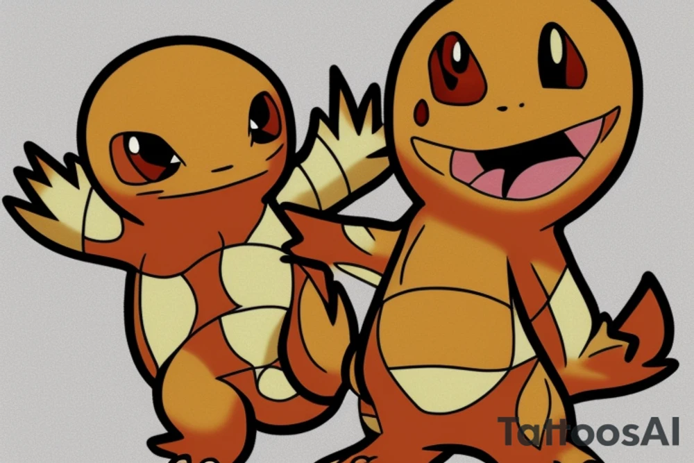 charmander from pokemon tattoo idea