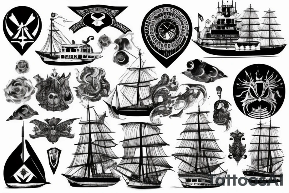 Wikingerschiffe tattoo idea