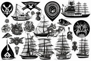 Wikingerschiffe tattoo idea