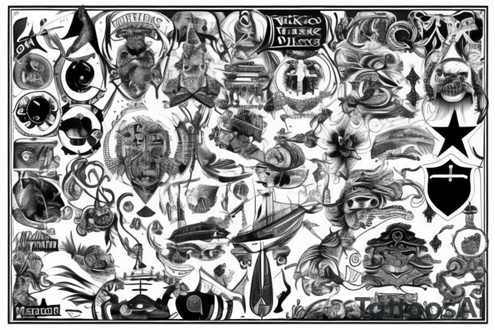 Wikingerschiffe tattoo idea