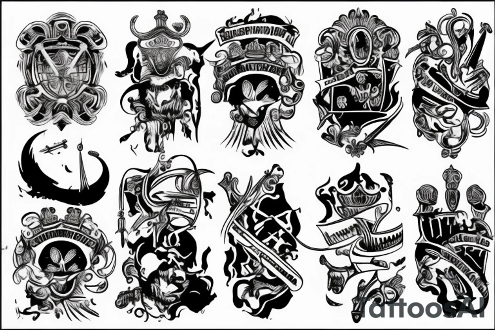 Wikingerschiffe tattoo idea