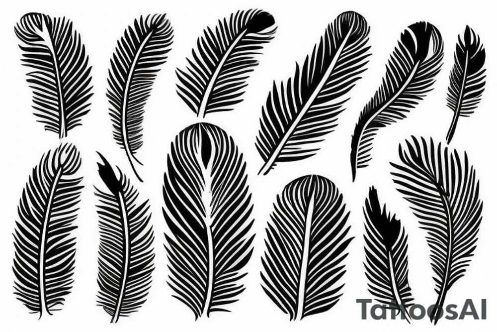 Feather tattoo idea
