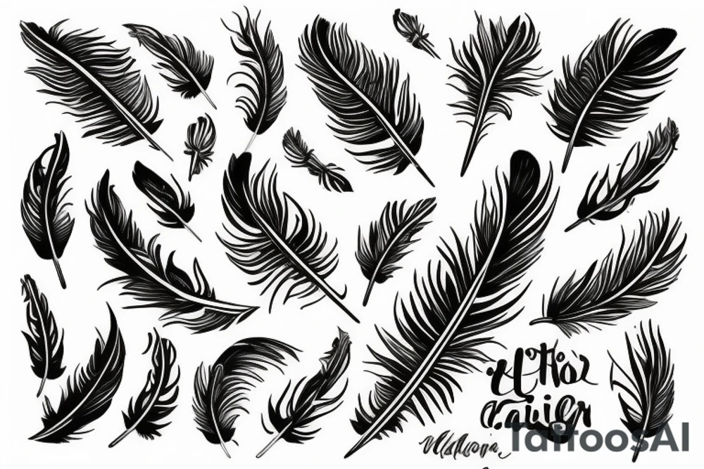 Feather tattoo idea