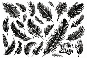 Feather tattoo idea