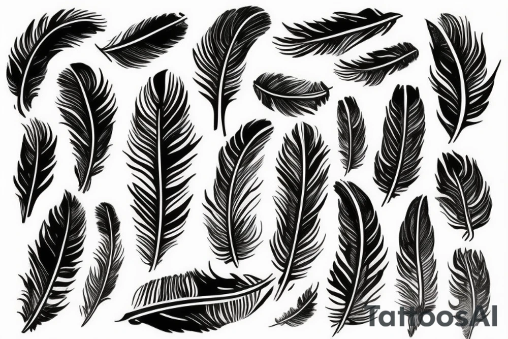 Feather tattoo idea