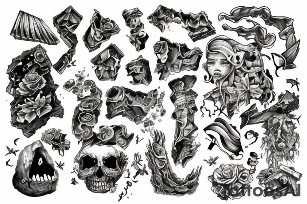 Upset and Holding the crumbling world together tattoo idea