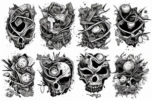 Upset and Holding the crumbling world together tattoo idea