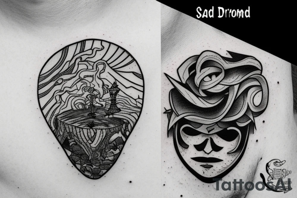 sad man Holding the crumbling world together tattoo idea sad man Holding the crumbling world together tattoo idea