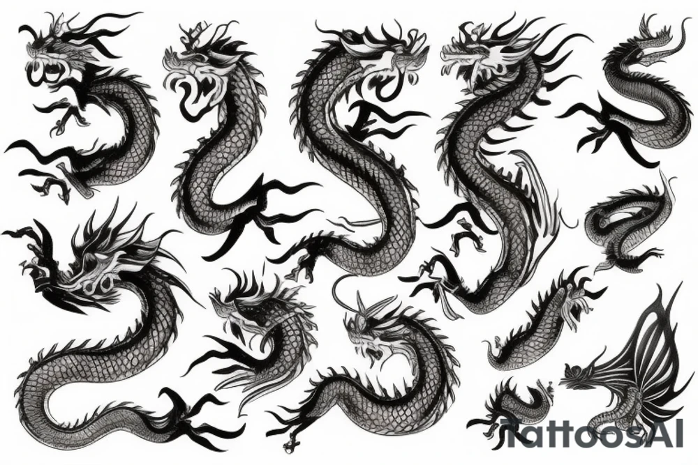 Back tattoo golden dragon tattoo idea