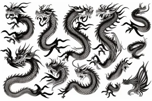 Back tattoo golden dragon tattoo idea