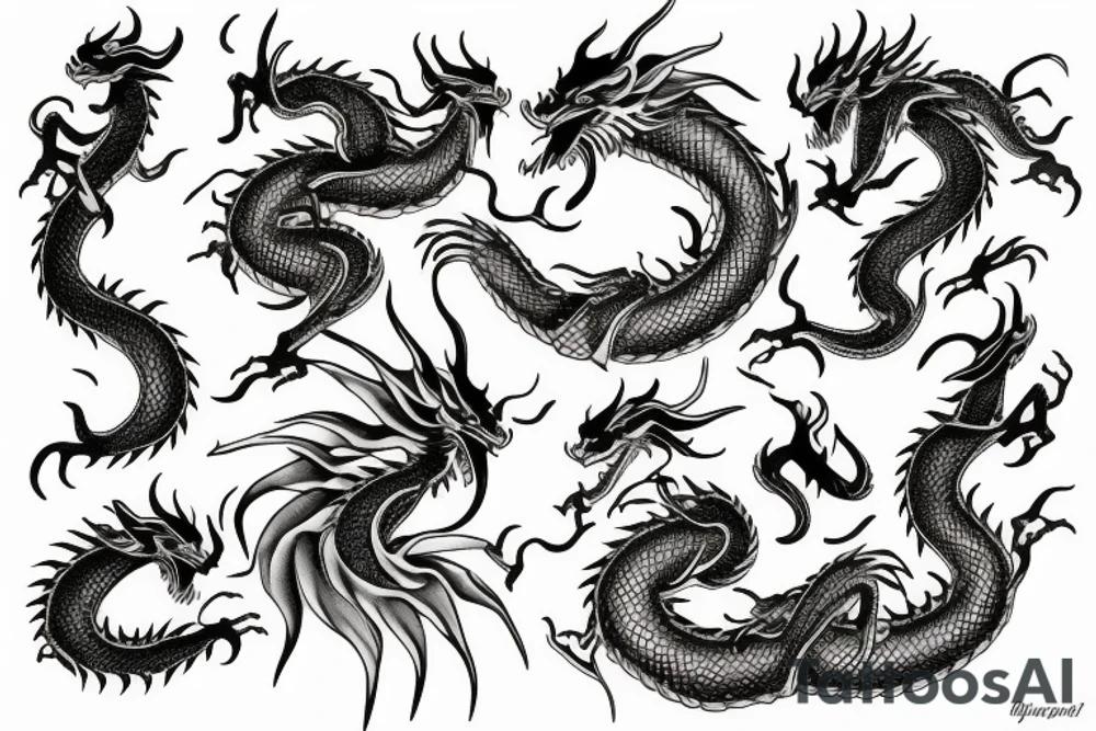 Back tattoo golden dragon tattoo idea