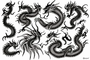 Back tattoo golden dragon tattoo idea