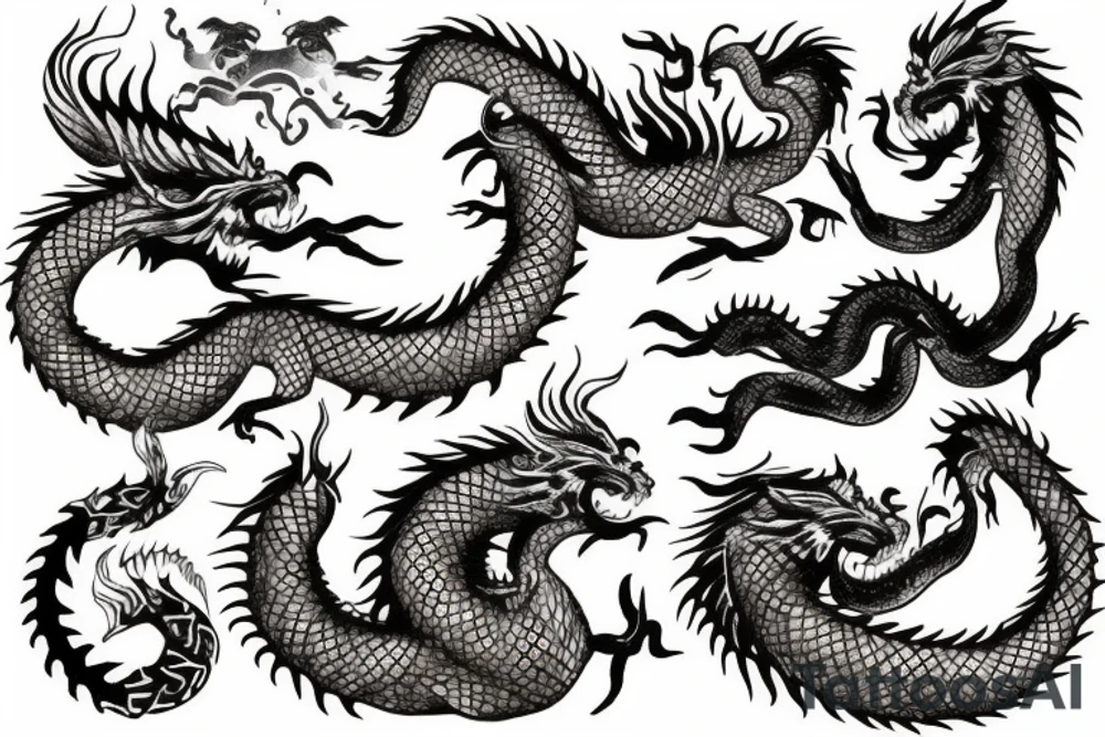 Back tattoo golden dragon tattoo idea