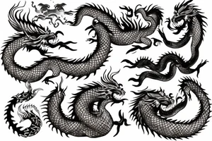 Back tattoo golden dragon tattoo idea