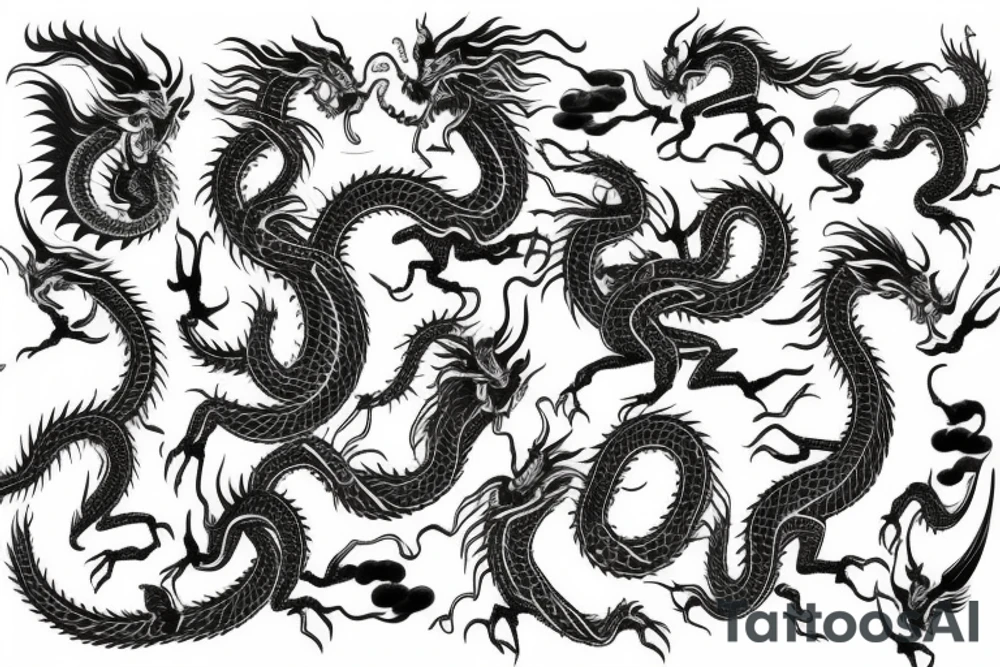 Back tattoo golden dragon tattoo idea