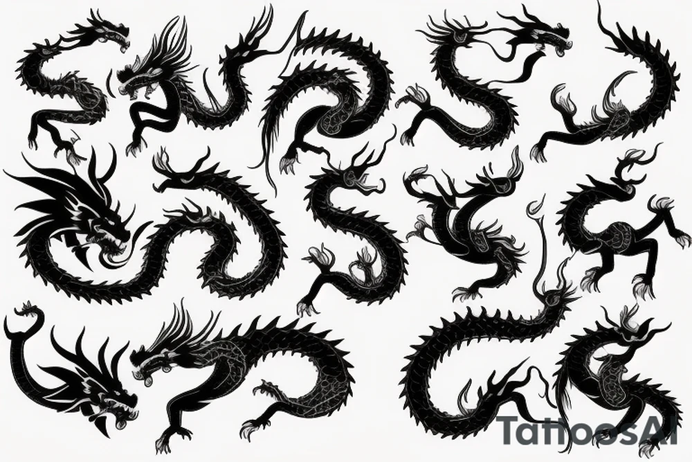 Back tattoo golden dragon tattoo idea