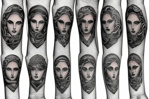 Greek sleeve tattoo idea