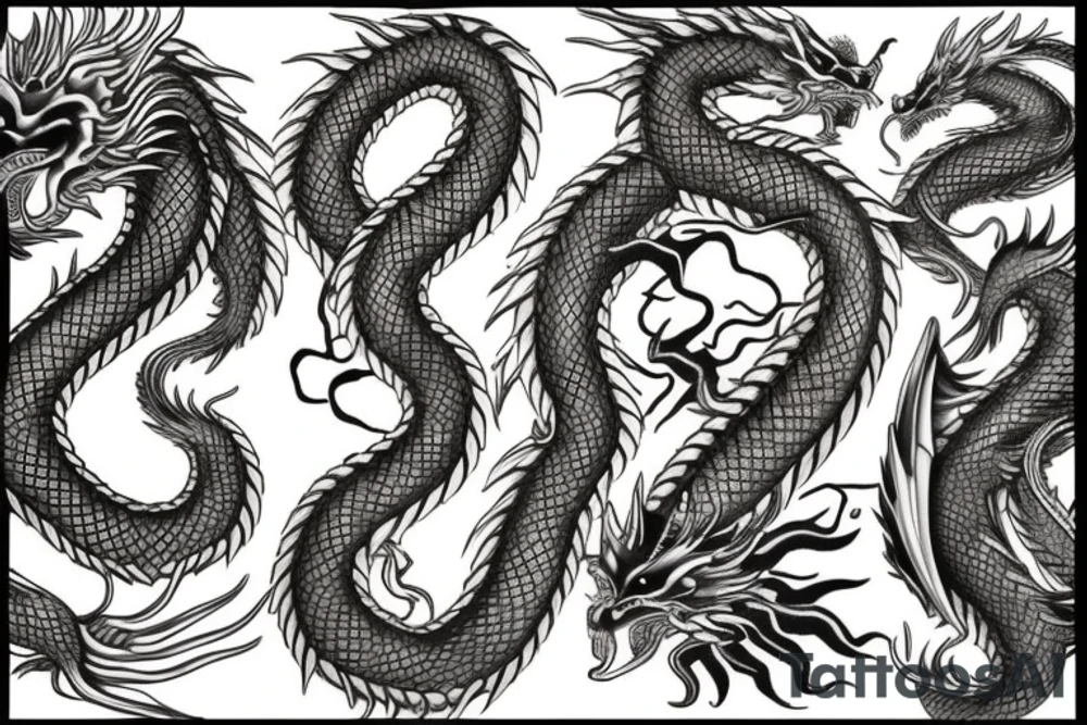 Golden dragon back tattoo tattoo idea