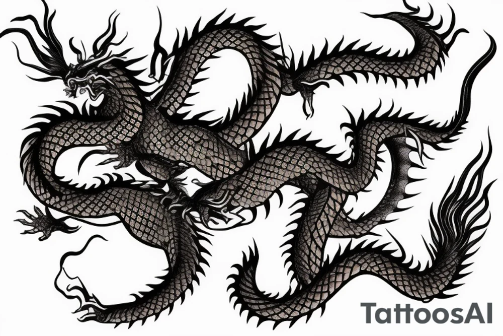 Golden dragon back tattoo tattoo idea