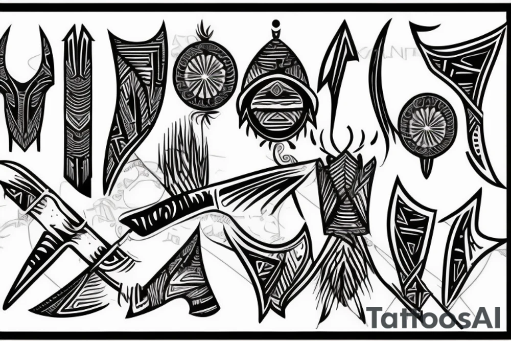 enata and arrow tattoo idea