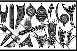enata and arrow tattoo idea