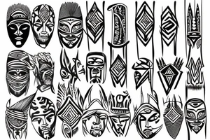 enata and arrow tattoo idea