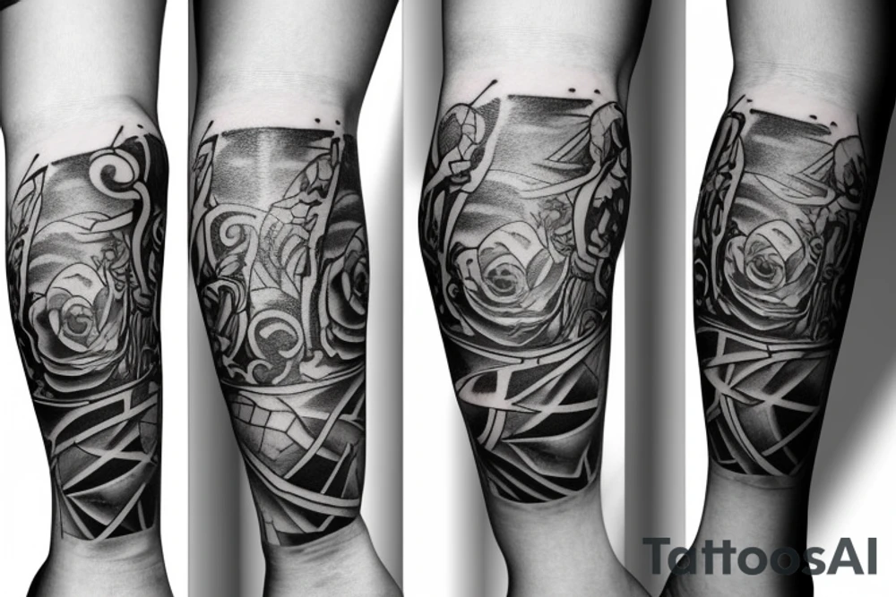 calf sleeve
"the blue sky" tattoo idea