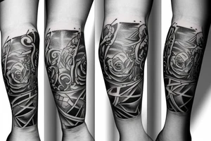 calf sleeve
"the blue sky" tattoo idea