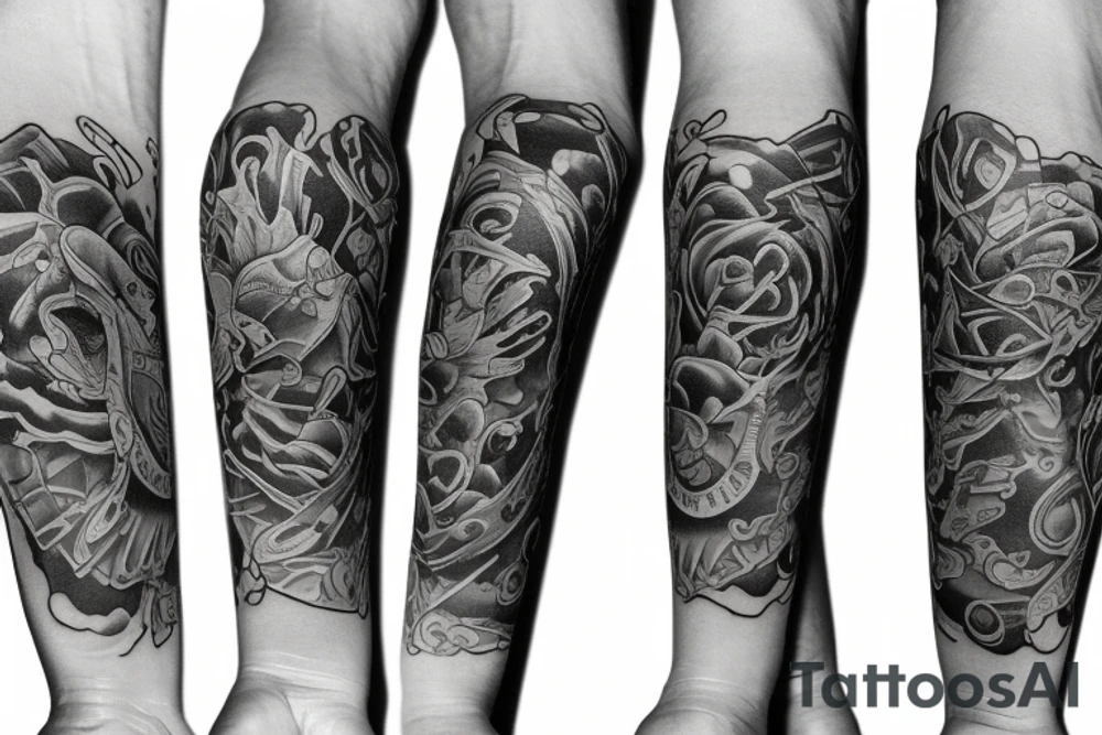 calf sleeve
"the blue sky" tattoo idea